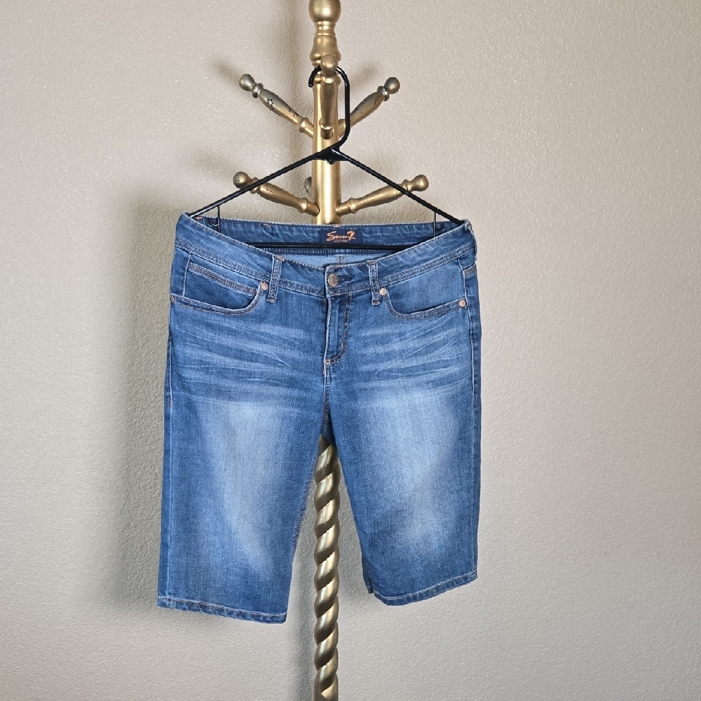 Seven7 Women's Blue Jean Shorts